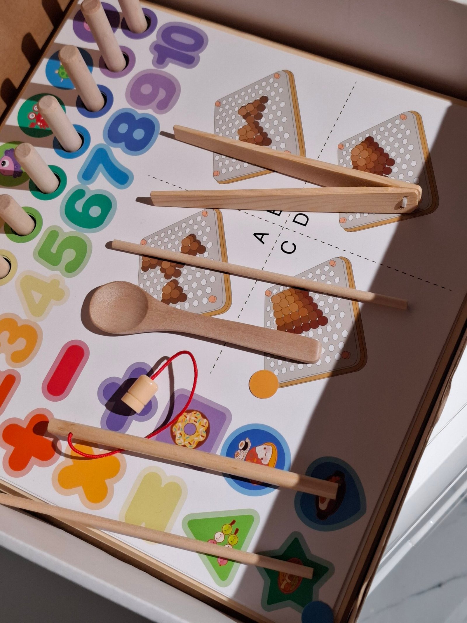 Montessori karoliukų lenta (pažeista pakuotė) - Image 20