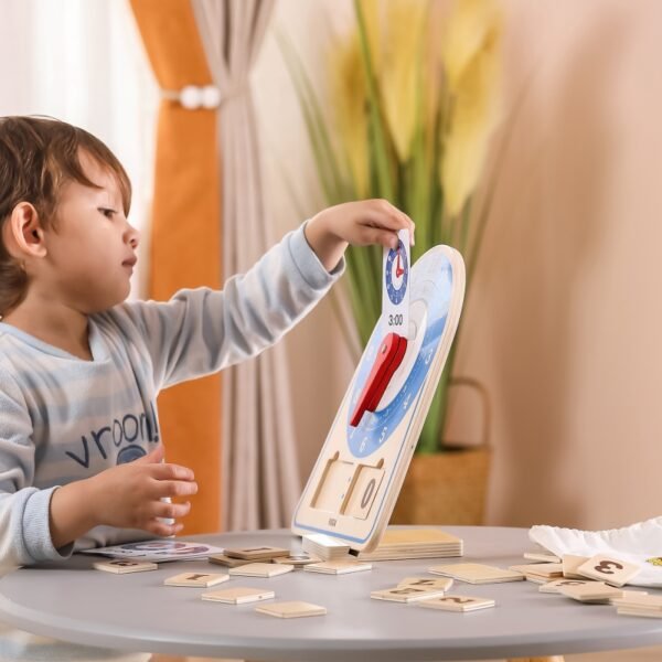 VIGA Medinis laikrodis – laiko mokymasis, Montessori - Image 7