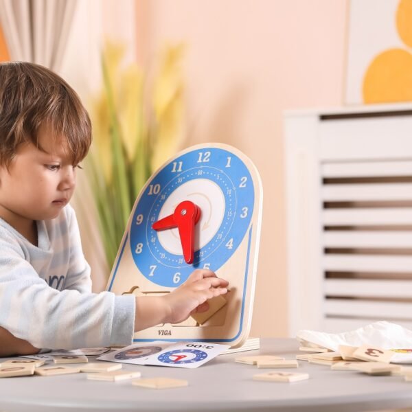 VIGA Medinis laikrodis – laiko mokymasis, Montessori - Image 9