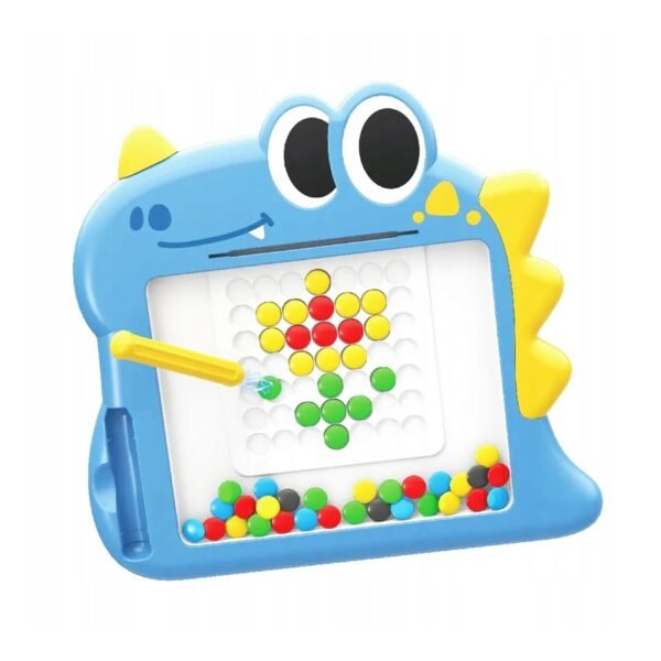 Magnetinė Montessori lenta vaikams „Dinozauras“ (mėlyna) - Image 5
