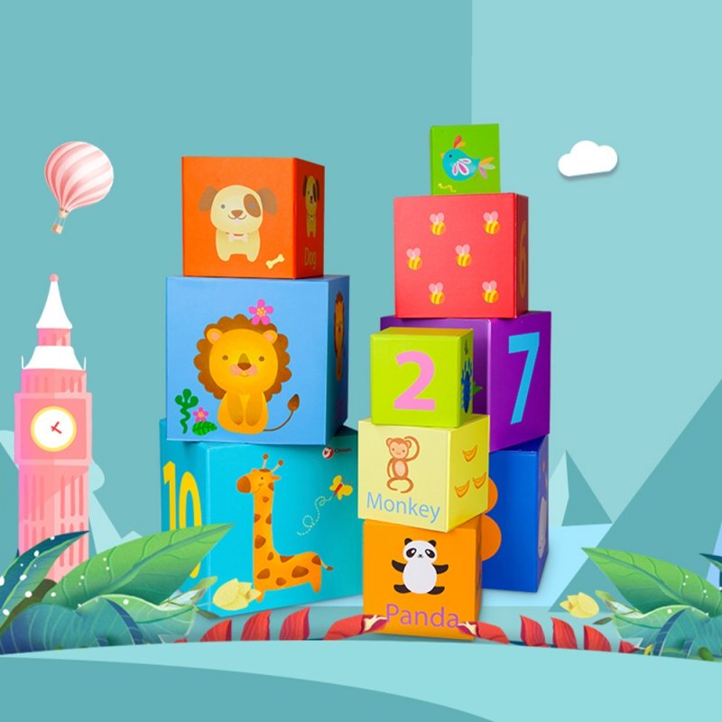 Medinė mokomoji dėžučių piramidė „Magic Box Blocks“