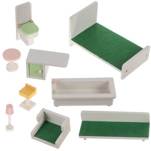 Medinis lėlių namas „Villa“ 114 cm - Image 6