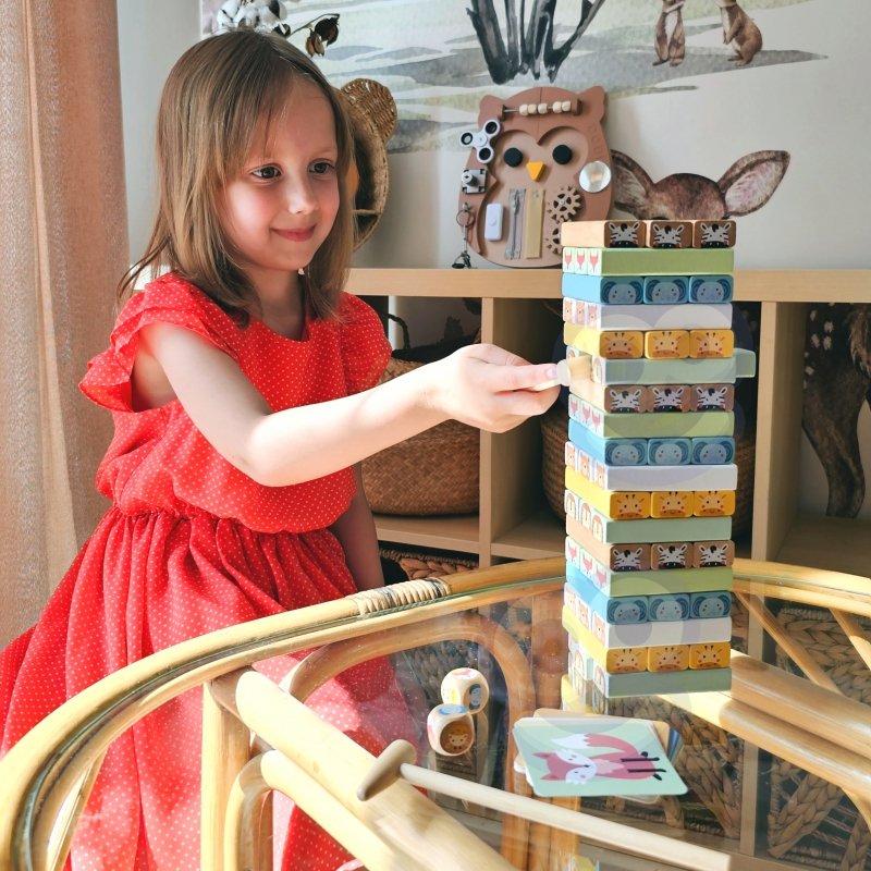 Medinis lavinamasis žaidimas „Wobbling Tower“, 82 el. - Image 4