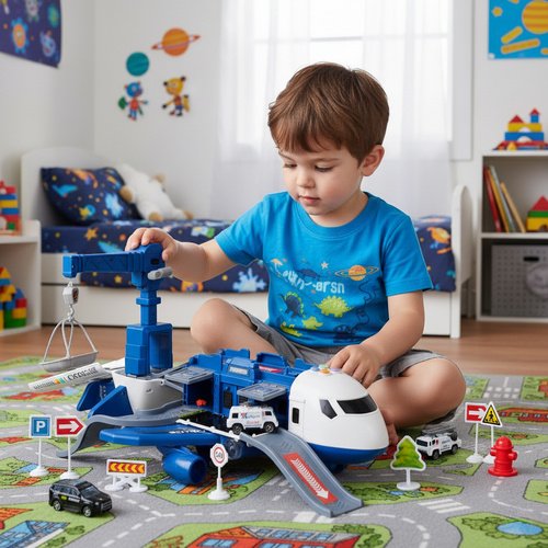 Žaislinis transformuojamas policijos lėktuvas - Image 17