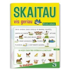 Skaitau vis geriau. 6 metų vaikams. Su atsakymais