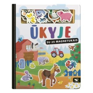 Knygelė „Ūkyje“, su 25 magnetukais