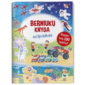 Berniukų knygelė su lipdukais. Daugiau kaip 100 lipdukų!