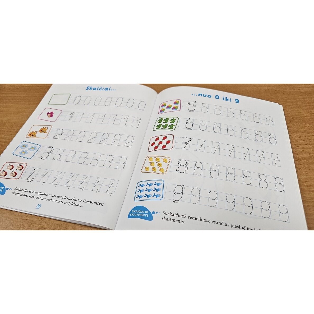 Būsiu pirmokas. Rankos lavinimas, mąstymo ugdymas, pažintis su raidėmis ir skaičiais 5-6 metų vaikams - Image 5