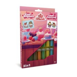 Red Castle kūrybinis smėlio rinkinys 2in1 „Keksiukas“