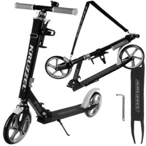 Sulankstomas paspirtukasL, pilkas – 200 mm ratai