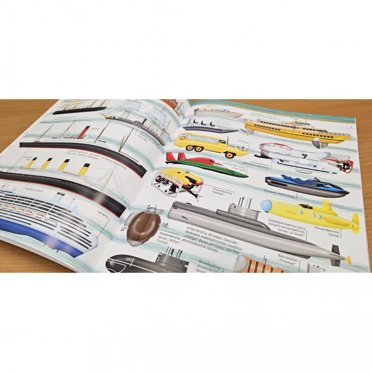 Mažoji enciklopedija su lipdukais. Lėktuvau, laivai ir kitos oro ir vandens transporto priemonės