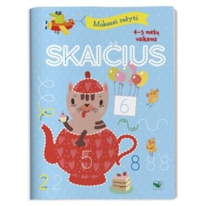 Mokausi rašyti skaičius 4-5 metų vaikams