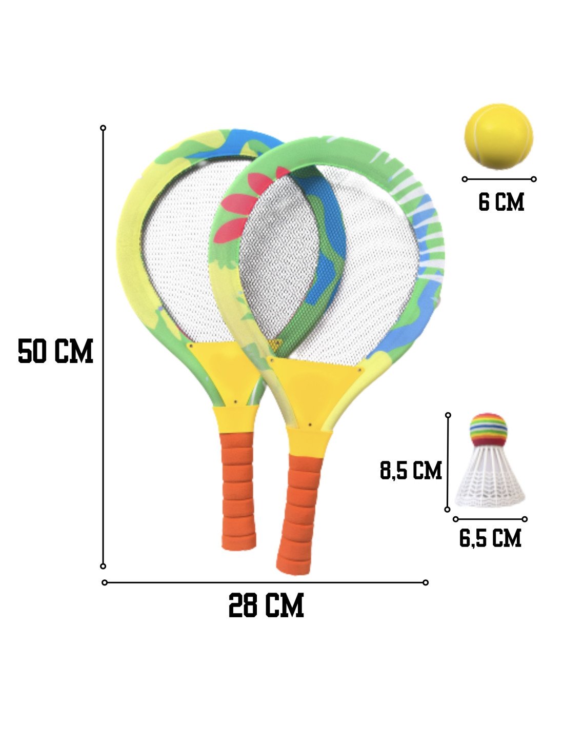 Paplūdimio badmintono rakečių rinkinys