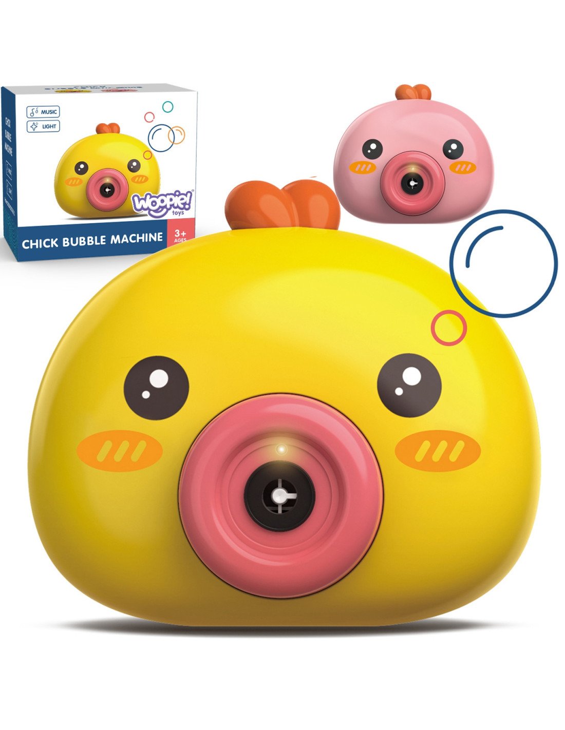 Muilo burbulų aparatas „Viščiukas“ su garsais ir švieselėmis