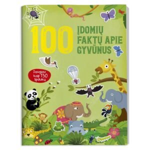 100 įdomių faktų apie gyvūnus. Daugiau kaip 150 lipdukų