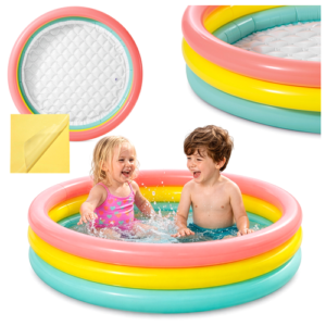 Pripučiamas baseinas „Vaivorykštė“, 114 cm