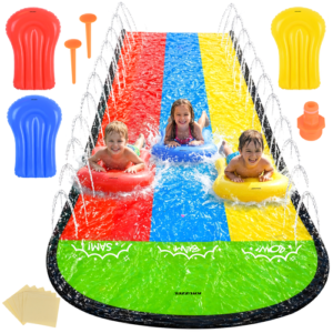 Vandens čiuožykla su fontanu