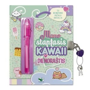 Mano slaptasis KAWAII dienoraštis su nematomo rašalo rašikliu