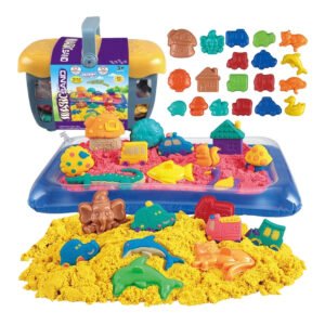 Kinetinio smėlio rinkinys vaikams 0,8 kg su priedais
