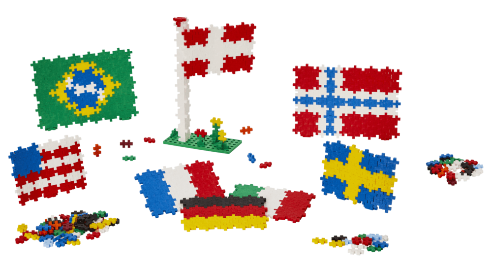 Plus Plus edukacinė dėžė „Pasaulio vėliavos“, 2400 det. - Image 2