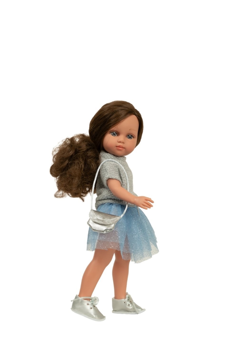 Arias lėlė Carlota mėlynu sijonėliu, 36 cm