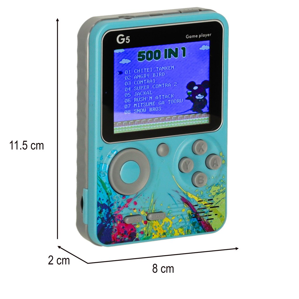 Nešiojama mini retro žaidimų konsolė su 500 žaidimų - Image 3