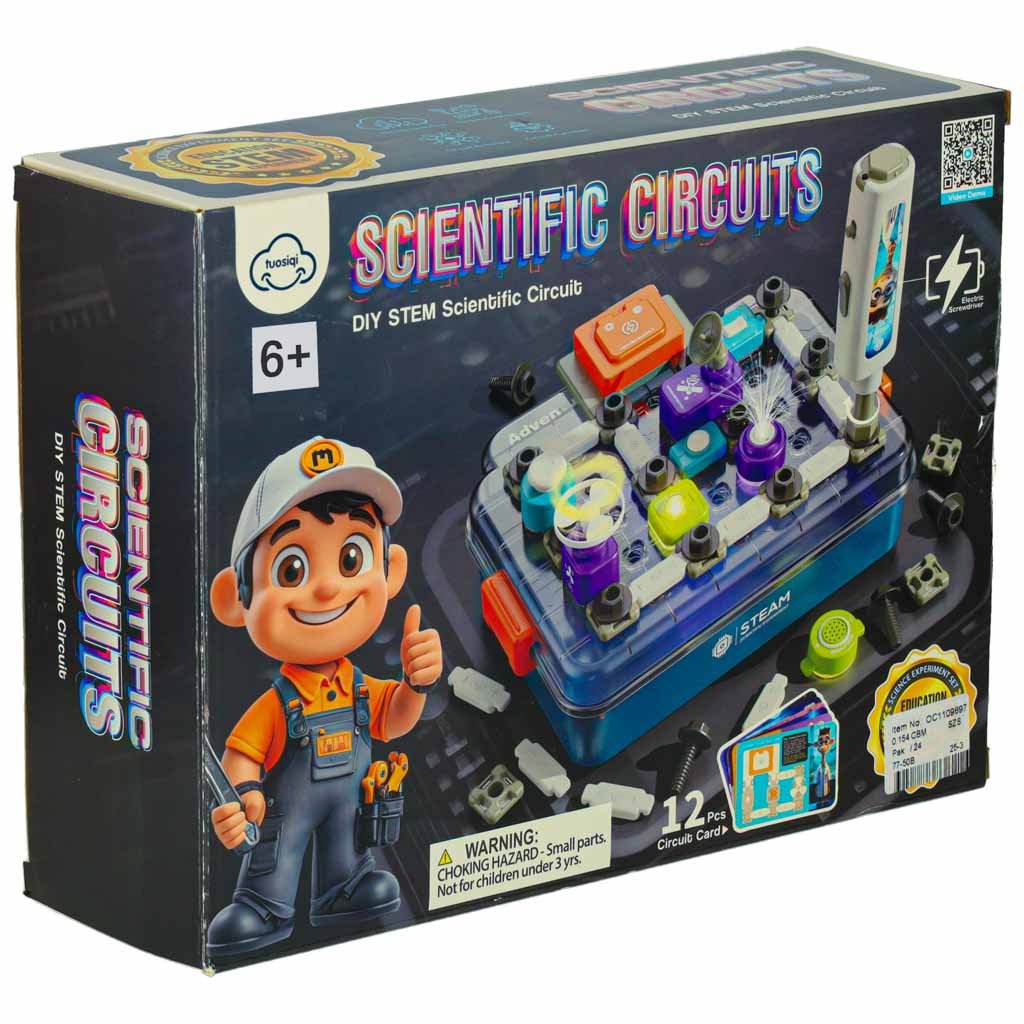 STEAM edukacinis elektronikos rinkinys, 58 dalių