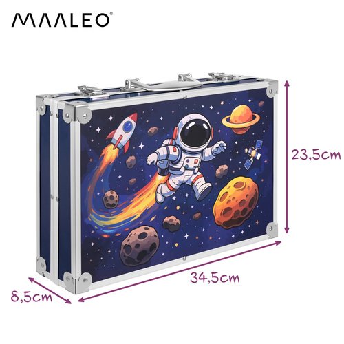 Piešimo ir tapybos rinkinys lagamine „Astronautas“, 145 dalių - Image 2