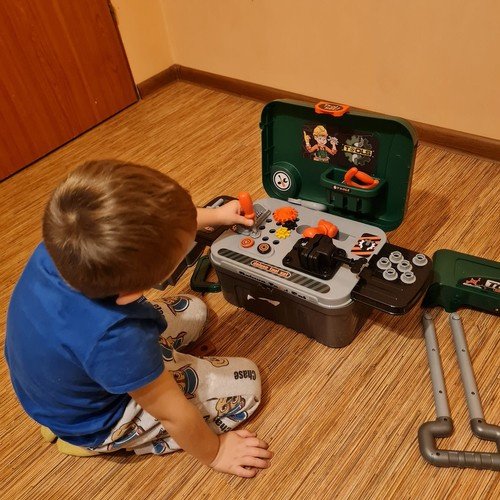 Vaikiškos dirbtuvės su įrankiais lagamine - Image 6