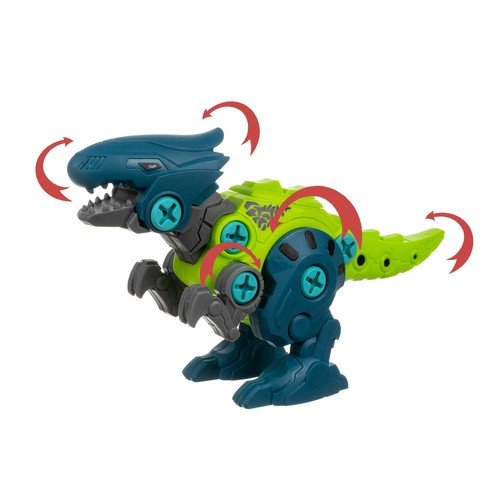 Dinozaurų konstruktorius su elektriniu atsuktuvu, 4 dinozaurai - Image 7