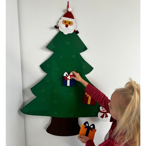 Veltinio eglutė su dekoracijomis, 90 cm - Image 6