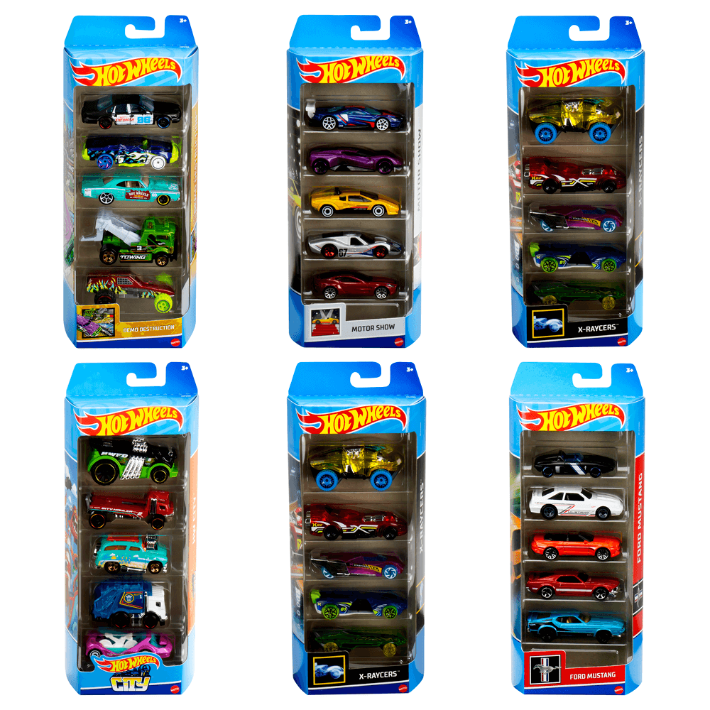 Hot Wheels automodeliukų rinkinys, 5vnt. (atsitiktinis variantas)