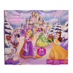 Disney princesių advento kalendorius – pakuotė su žiemos pilimi, Auksaplauke, Tiana ir Bela
