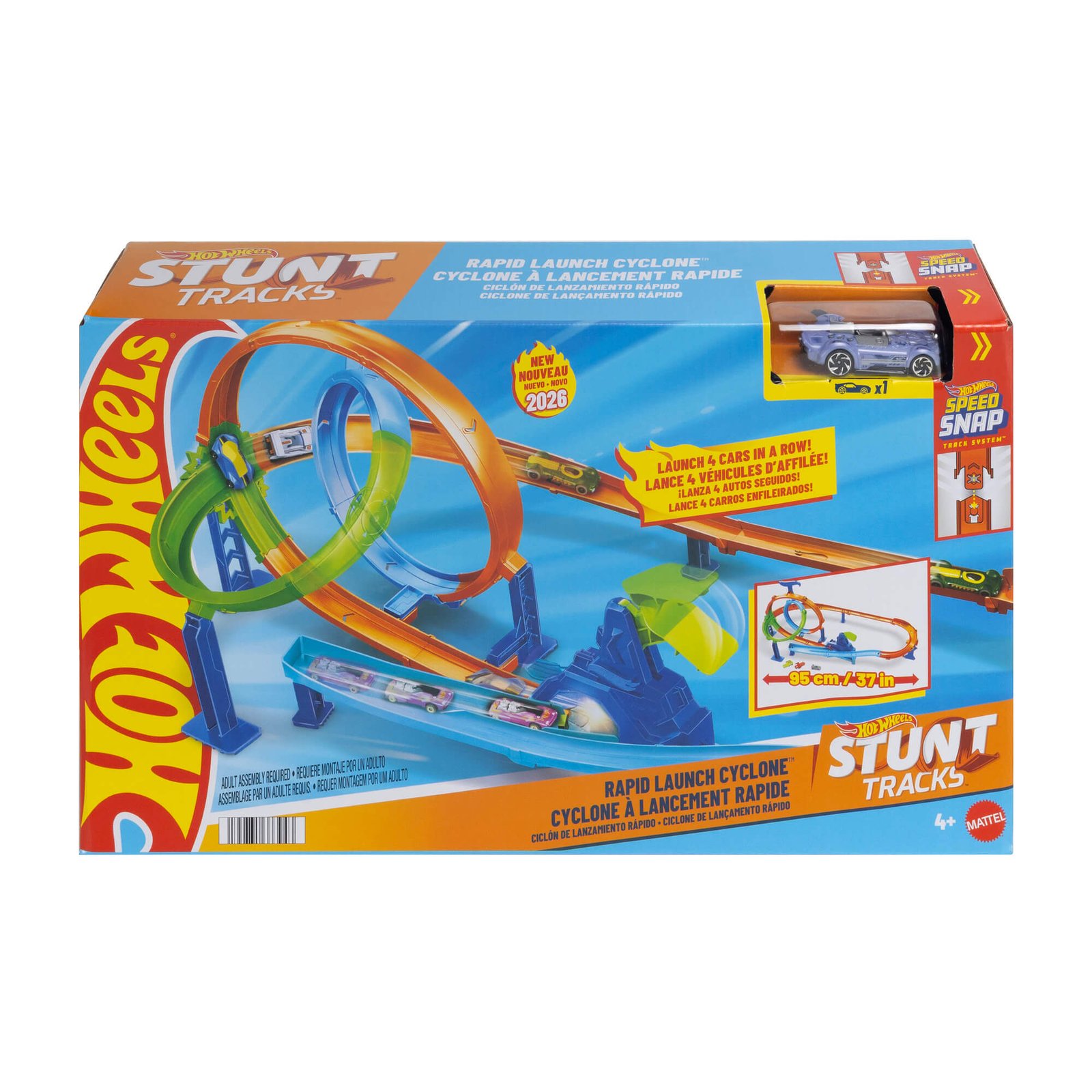 Hot Wheels dvigubos kilpos trasa – Stunt Tracks pakuotė