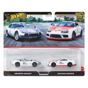 Hot Wheels Car Culture rinkinys – Toyota 2000GT ir Toyota Supra pora (vienas iš galimų variantų)