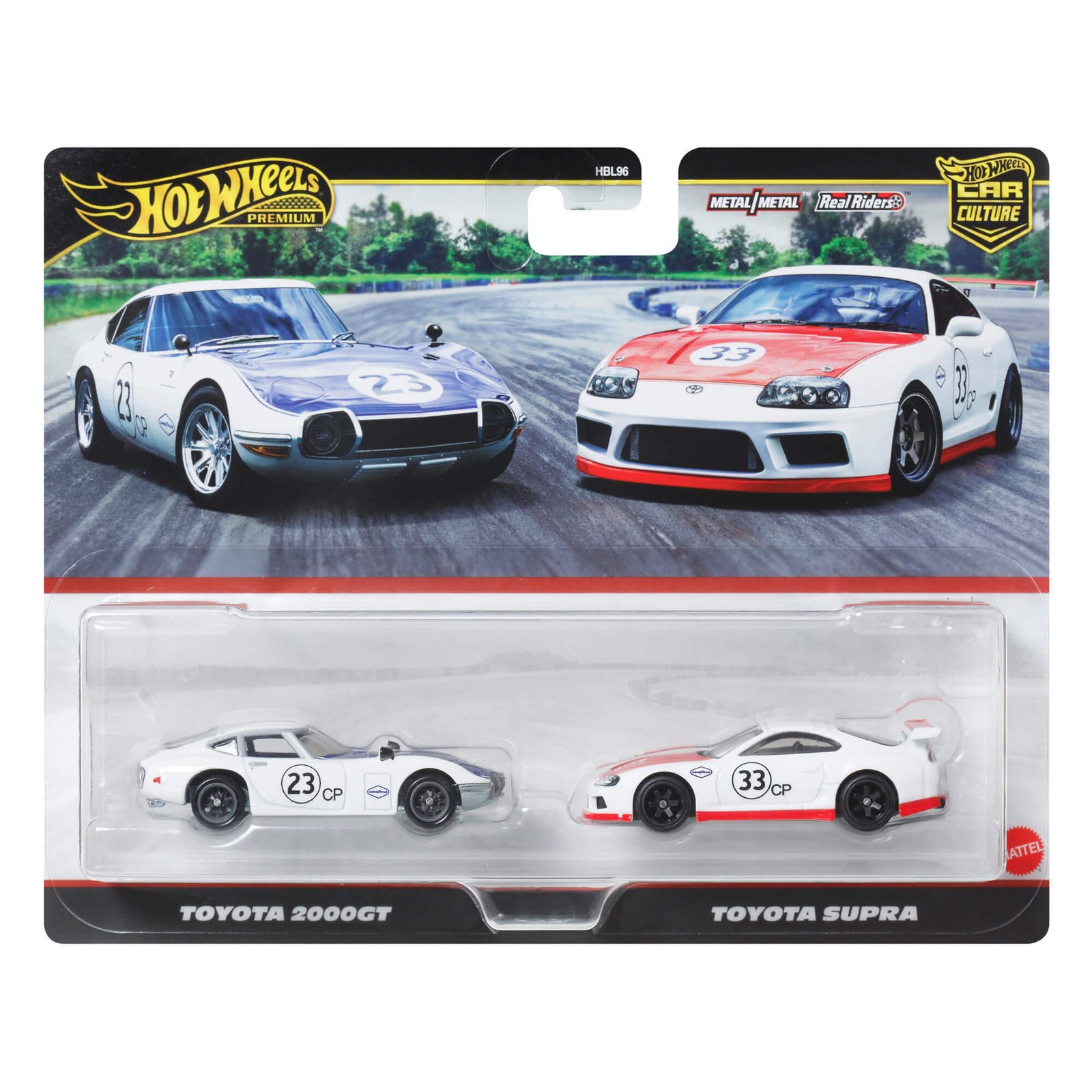 Hot Wheels Car Culture rinkinys – Toyota 2000GT ir Toyota Supra pora (vienas iš galimų variantų)