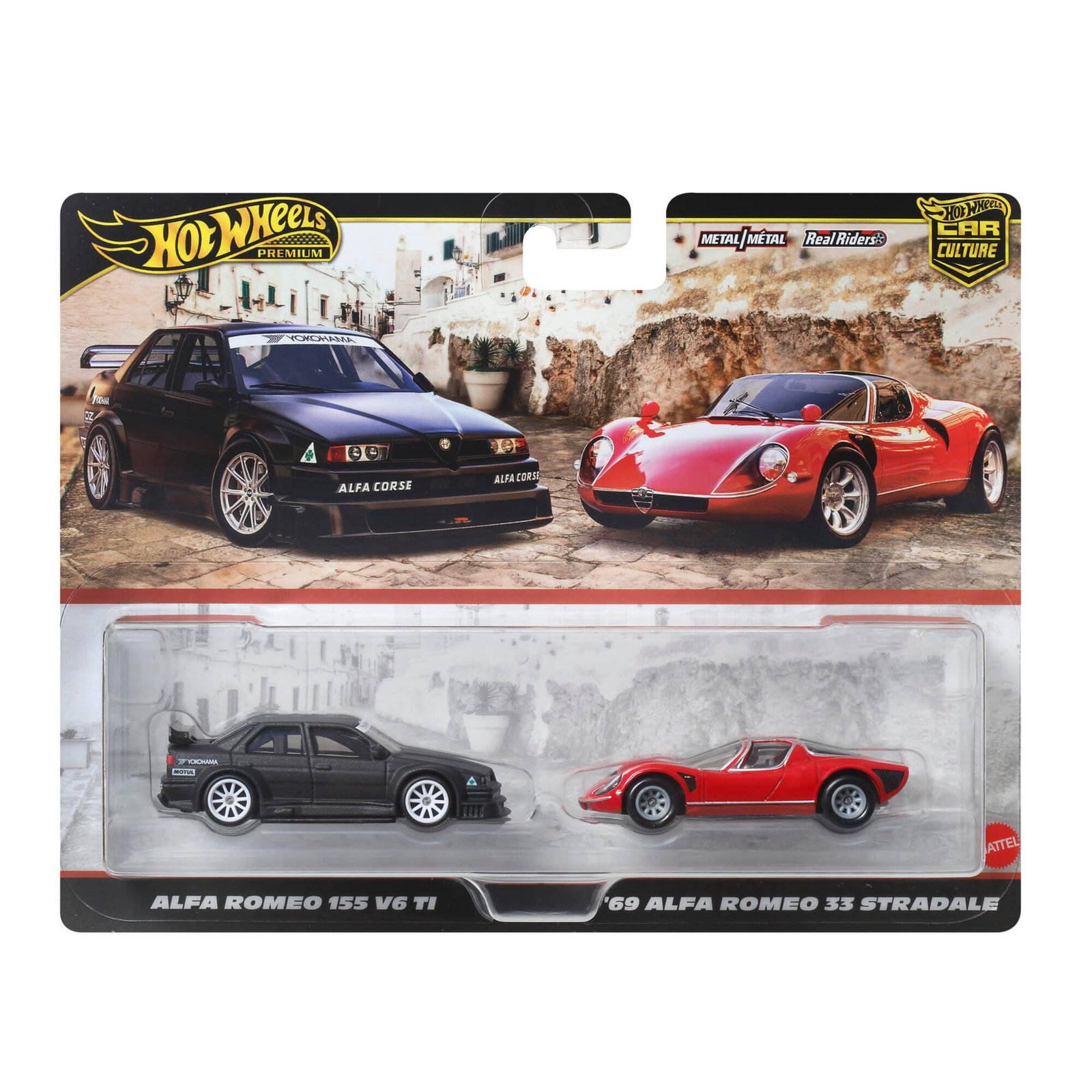 Alfa Romeo 155 V6 TI ir '69 Alfa Romeo 33 Stradale (vienas iš galimų variantų)