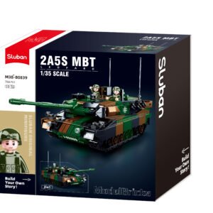 Sluban Leopard 2A5 konstruktorius – „Model Bricks“ pakuotė, 1:35 mastelis, 2 viename