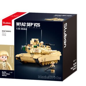 Sluban konstruktorius tankas „M1A2 SEP V2 Abrams“ – „Model Bricks“ pakuotė, mastelis 1:35