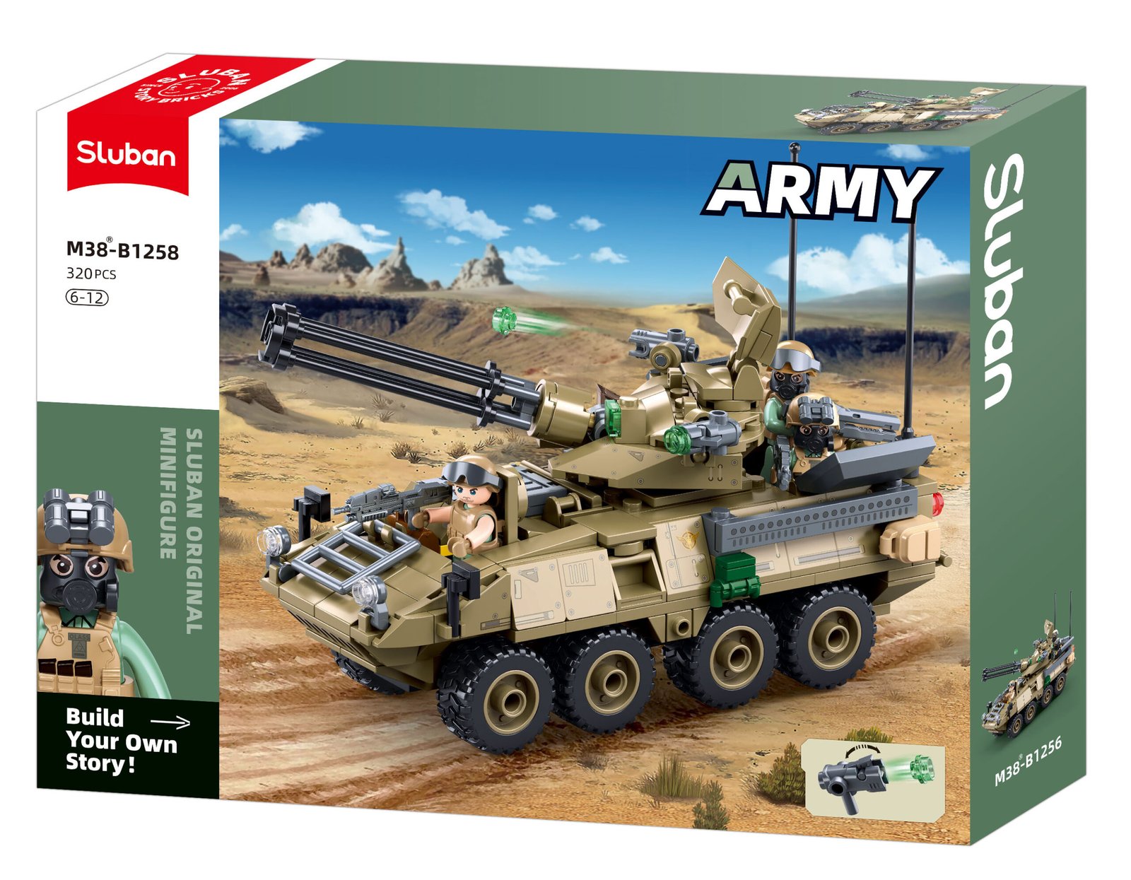 Sluban šarvuočio konstruktorius „Stryker ADS“ – „Army“ serijos pakuotė