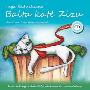 Dainų knygelė su CD „Balta katė Zizu“