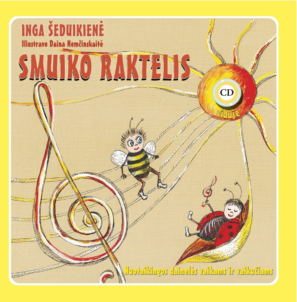Dainų knygelė su CD „Smuiko raktelis“