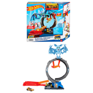 Hot Wheels City trasų priedai – šikšnosparnio kilpos rinkinys su pakuote, vienas iš asortimento variantų