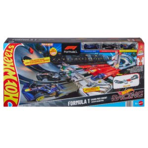 Hot Wheels F1 trasa „Grand Prix“ – pakuotė su trimis F1 bolidais