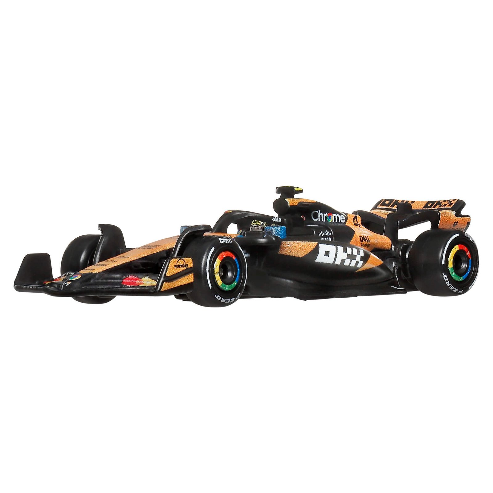 McLaren F1 bolidas – vaizdas iš priekio ir šono