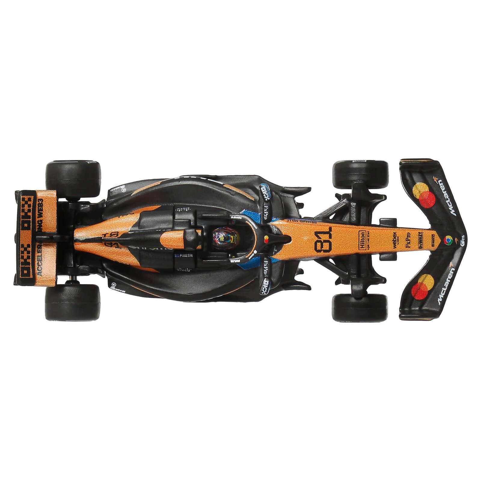 McLaren F1 bolidas su numeriu 81 iš viršaus