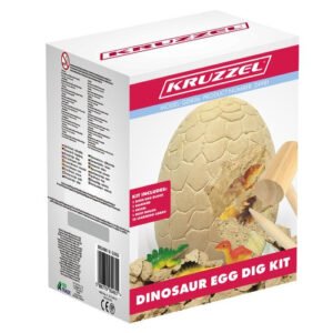 Kruzzel dinozaurų kasinėjimo rinkinys „Dinosaur Egg Dig Kit“ dėžutėje