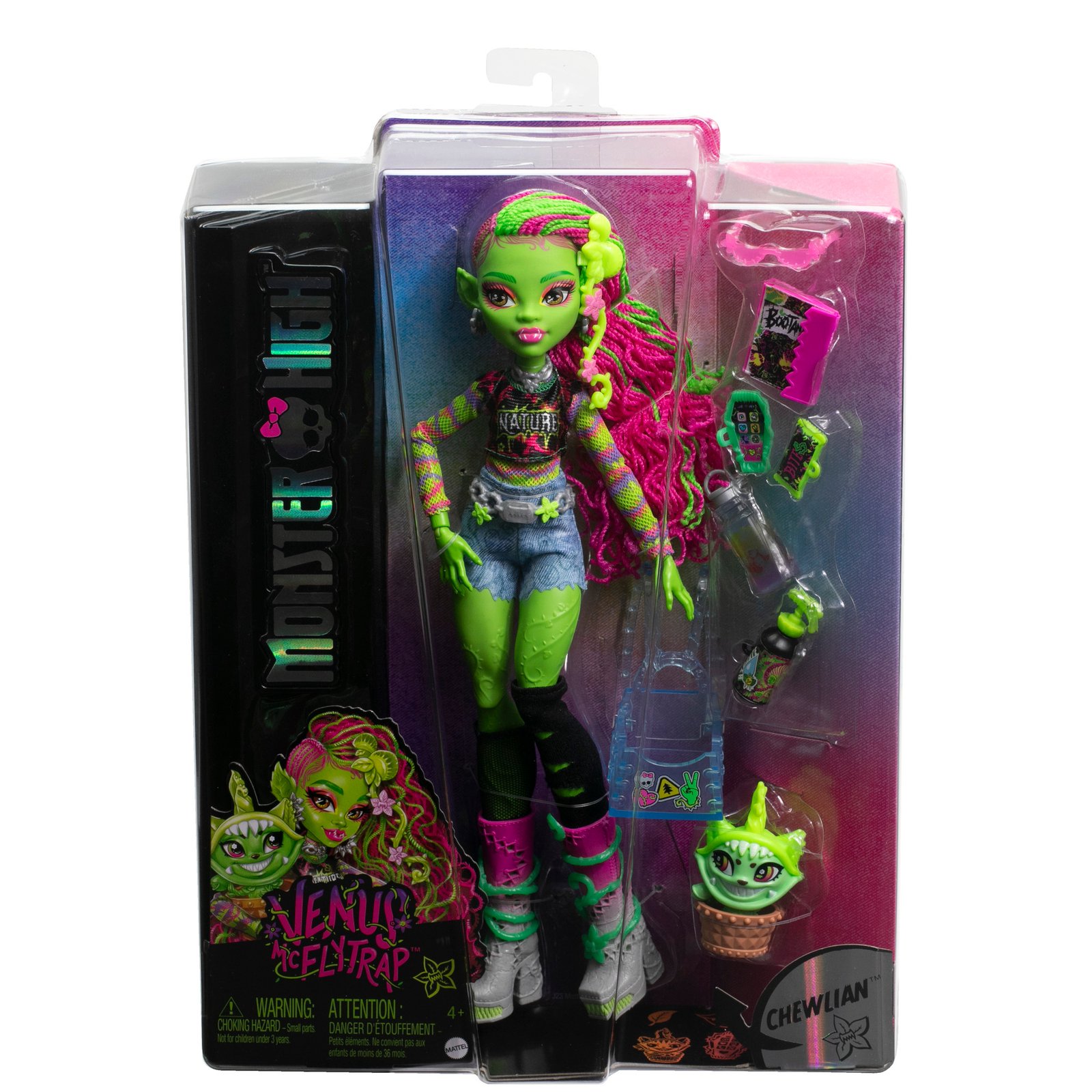 Venus McFlytrap ir Chewlian Monster High dėžutėje