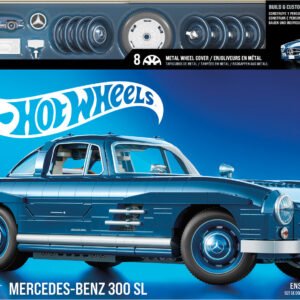 Mattel Brick Shop Mercedes-Benz 300 SL – pakuotė su mėlynu modeliu, 1600 detalių, 17+