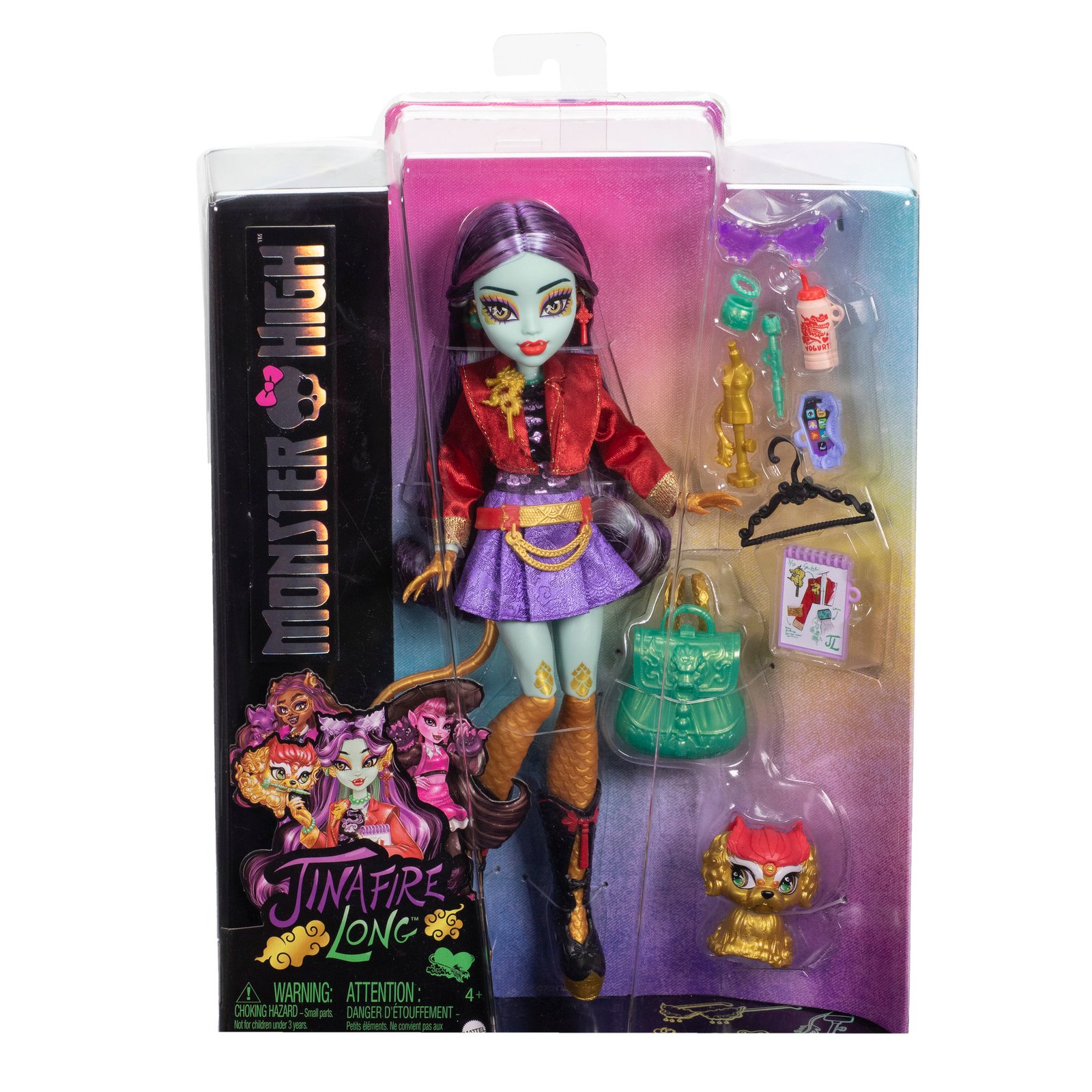 Jinafire Long lėlė Monster High pakuotėje